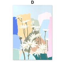 Load image into Gallery viewer, Abstract Leaves Collage Flower Nursery Wall Art Canvas Painting Nordic Posters And Prints Wall Pictures For Living Room Decor - SallyHomey Life's Beautiful