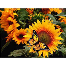 Load image into Gallery viewer, DIY 5D Diamond Painting Butterfly Flower Full Round Rhinestone Diamond Embroidery Animal Mosaic Cross Stitch Kits Decor Home