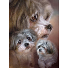 Load image into Gallery viewer, Diy 5D Diamond Painting Dog Diamond Embroidery Animal Cross Stitch Full Round Drill Mosaic Rhinestone Home Decor Handmade Gift