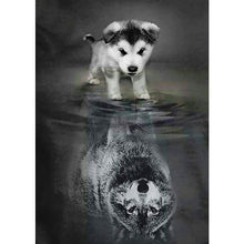 Load image into Gallery viewer, 5D Diamond Painting Animal Wolf Diamond Embroidery For Children Hobby And Handicraft Full Round Drill Rhinestones Pictures - SallyHomey Life's Beautiful