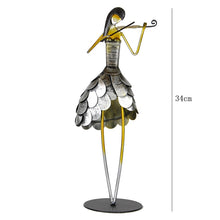 Load image into Gallery viewer, Metal Female band Model Home Decoration Living Room Cafe Showcase Crafts Set Figurines Halloween Christmas Wedding Decor Gift
