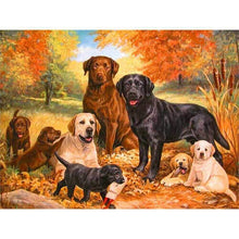 Load image into Gallery viewer, Diy Dog 5D Diamond Painting Cross Stitch Full Round Drill Diamond Embroidery Mosaic Rhinestone Handmade Gift Home Decor