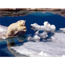 Load image into Gallery viewer, DIY 5D Diamond Painting Polar Bear Full Round Drill Diamond Embroidery Cross Stitch Mosaic Animal Picture Rhinestone Home Decor - SallyHomey Life's Beautiful