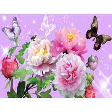 Load image into Gallery viewer, DIY 5D Diamond Painting Butterfly Flower Full Round Rhinestone Diamond Embroidery Animal Mosaic Cross Stitch Kits Decor Home