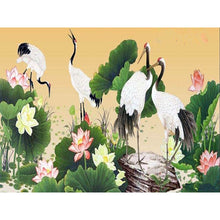 Load image into Gallery viewer, DIY 5D Diamond Painting Crane Animal Mosaic Cross Stitch Full Round Drill Diamond Embroidery Rhinestones Picture Decor Home