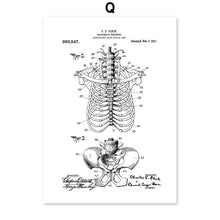 Load image into Gallery viewer, Skeleton Muscle Fingers Eye Black And White Anatomy Wall Art Canvas Painting Nordic Posters And Prints Wall Pictures Decor - SallyHomey Life's Beautiful