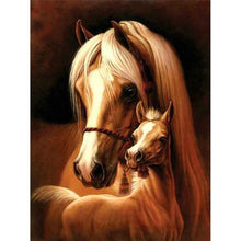 Load image into Gallery viewer, 5D Diamond Painting Horse Animal Mosaic Diamond Embroidery Full Round Drill Cross Stitch DIY Rhinestones Home Decor - SallyHomey Life's Beautiful