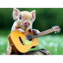 Load image into Gallery viewer, DIY 5D Diamond Painting Cross Stitch Animal Pig Diamond Embroidery Full Round Drill Mosaic Picture Rhinestone Home Decor Gift