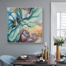 Load image into Gallery viewer,   100% Hand Painted Fantasy Color Green Abstract Painting  Modern Art Picture For Living Room Modern Cuadros Canvas Art High Quality