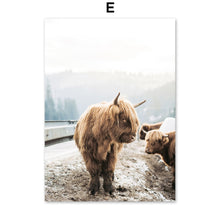Load image into Gallery viewer, Mountain Leaf Highway Rice Yak Wall Art Canvas Painting Nordic Posters And Prints Landscape Wall Pictures For Living Room Decor - SallyHomey Life's Beautiful