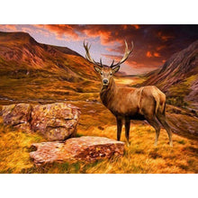 Load image into Gallery viewer, DIY 5D Diamond Painting Deer In Nature Forest Full Round Mosaic Animal Diamond Embroidery Cross Stitch Mosaic Rhinestones Decor - SallyHomey Life's Beautiful