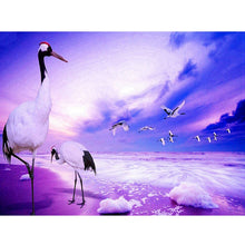 Load image into Gallery viewer, DIY 5D Diamond Painting Crane Animal Mosaic Cross Stitch Full Round Drill Diamond Embroidery Rhinestones Picture Decor Home