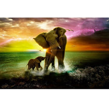 Load image into Gallery viewer, DIY Tiger 5D Diamond Painting Wolf Diamond Embroidery Rhinestones Mosaic Animal Cross Stitch Panda Full Round Drill Home Decor - SallyHomey Life's Beautiful