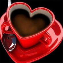 Load image into Gallery viewer, DIY 5D Diamond Painting Flowers Cross Stitch Coffee Cup Full Round Diamond Embroidery Kits Rhinestone Mosaic Home Decor Wall Art