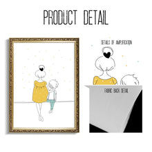 Load image into Gallery viewer, Cartoon Woman Girl Boy Minimalism Nursery Wall Art Canvas Painting Nordic Posters And Prints Wall Pictures Baby Kids Room Decor - SallyHomey Life's Beautiful