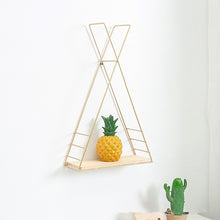 Load image into Gallery viewer, Living Room Geometric Shelves Nordic Style Creative Wall Decoration Metal Shelf Round Hexagon Storage Holder Rack Shelves