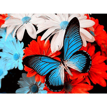 Load image into Gallery viewer, DIY 5D Diamond Painting Butterfly Flower Full Round Rhinestone Diamond Embroidery Animal Mosaic Cross Stitch Kits Decor Home