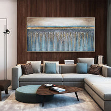 Load image into Gallery viewer, 100% Hand Painted Abstract Golden Beach Painting On Canvas Wall Art Frameless Picture Decoration For Live Room Home Decor Gift