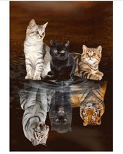 Load image into Gallery viewer, 5D Diamond Painting Tiger Cross Stitch DIY Diamond Embroidery Mosaic Animal Patterns Rhinestone Kits Full Round Drill Home Decor - SallyHomey Life's Beautiful