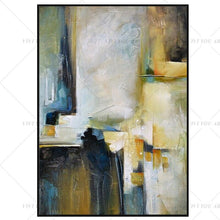 Load image into Gallery viewer, π₯ π₯ 100% Hand Painted Golden Line Sandy City Abstract Painting  Modern Art Picture Living Room Modern Cuadros Canvas Art High Quality