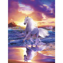 Load image into Gallery viewer, 5D Diamond Painting Horse Animal Mosaic Diamond Embroidery Full Round Drill Cross Stitch DIY Rhinestones Home Decor - SallyHomey Life's Beautiful
