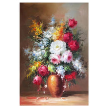 Load image into Gallery viewer, 100% Hand Painted Abstract Flowers Art Oil Painting On Canvas Wall Art Wall Adornment Picture Painting For Live Room Home Decor