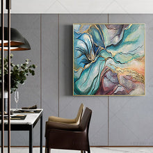 Load image into Gallery viewer,   100% Hand Painted Fantasy Color Green Abstract Painting  Modern Art Picture For Living Room Modern Cuadros Canvas Art High Quality