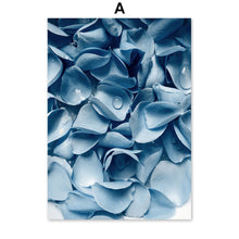 Load image into Gallery viewer, Blue Dandelion Rose Leaf Sea Quote Wall Art Canvas Painting Nordic Posters And Prints Plant Wall Pictures For Living Room Decor - SallyHomey Life's Beautiful