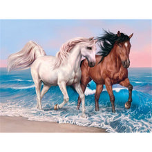 Load image into Gallery viewer, DIY 5D Diamond Painting Horse In Running Diamond Embroidery  Cross Stitch Kits Animal Mosaic Rhinestones Wall Sticker Home Decor - SallyHomey Life's Beautiful
