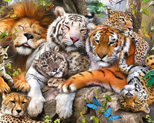 Load image into Gallery viewer, DIY Tiger 5D Diamond Painting Forest Tiger Diamond Embroidery Animal Cross Stitch Full Round Drill Home Decor Gift - SallyHomey Life's Beautiful