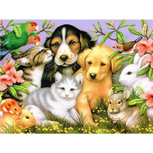 Load image into Gallery viewer, DIY 5D Diamond Painting Farm Animal Cat Diamond Embroidery Mosaic Rhinestone Full Round Drill Cross Stitch Kits Decor Home
