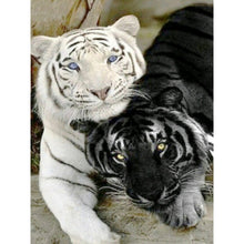 Load image into Gallery viewer, 5D DIY Diamond Painting Tiger Cross Stitch Full Round Drill Mosaic Animal Diamond Embroidery Manual Art Gift Home Decor Wall - SallyHomey Life's Beautiful