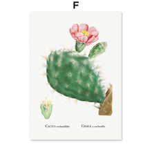Load image into Gallery viewer, Cactus Sempervivum Flower Plant Wall Art Canvas Painting Nordic Posters And Prints Plants Wall Pictures For Living Room Decor - SallyHomey Life's Beautiful