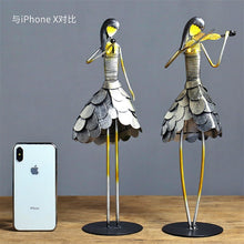 Load image into Gallery viewer, Metal Female band Model Home Decoration Living Room Cafe Showcase Crafts Set Figurines Halloween Christmas Wedding Decor Gift
