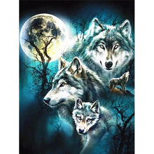 Load image into Gallery viewer, 5D Diamond Painting Animal Wolf Diamond Embroidery For Children Hobby And Handicraft Full Round Drill Rhinestones Pictures - SallyHomey Life's Beautiful