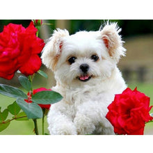 Load image into Gallery viewer, 5D DIY Diamond Painting Dog Diamond Embroidery Animal Mosaic Full Round Drill Cross Stitch Kits Rhinestone Picture Handmade Gift