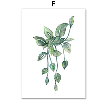 Load image into Gallery viewer, Monstera Cactus Leaves Tropical Plants Wall Art Canvas Painting Nordic Posters And Prints Wall Pictures For Living Room Decor - SallyHomey Life's Beautiful