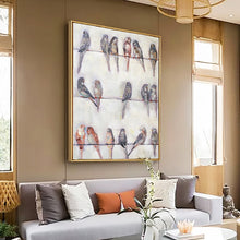 Load image into Gallery viewer, 100% Hand Painted Abstract Birds Art Oil Painting On Canvas Wall Art Frameless Picture Decoration For Live Room Home Decor Gift