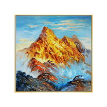 Load image into Gallery viewer, 100% Hand Painted Golden peaks Art Oil Painting On Canvas Wall Art Frameless Picture Decoration For Live Room Home Decor Gift