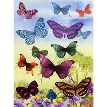 Load image into Gallery viewer, DIY 5D Diamond Painting Flower Butterfly Diamond Embroidery Animal Cross Stitch Full Round Drill Rhinestone Decor Home Art Wall