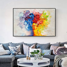 Load image into Gallery viewer, 100% Hand Painted Abstract Abstract Flower Oil Painting On Canvas Wall Art Frameless Picture Decoration For Live Room Home Decor