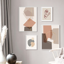 Load image into Gallery viewer, Abstract Geometric Graphic Scandinavia Canvas Painting Wall Art Picture Poster Print Gallery Living Room Home Decoration Unframe - SallyHomey Life's Beautiful