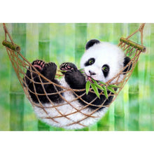 Load image into Gallery viewer, 5D Diamond Painting Panda Green Bamboo Animal Round Full Drill Cartoon Children DIY Mosaic Embroidery Cross Stitch Rhinestone
