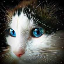 Load image into Gallery viewer, DIY 5D Diamond Painting Cat Mosaic Animal Cross Stitch Kit Full Round Drill Diamond Embroidery Rhinestone Art Wall Sticker Decor