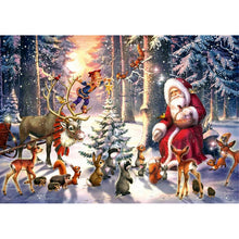 Load image into Gallery viewer, DIY 5D Diamond Painting Deer In Nature Forest Full Round Mosaic Animal Diamond Embroidery Cross Stitch Mosaic Rhinestones Decor - SallyHomey Life's Beautiful