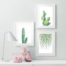 Load image into Gallery viewer, Monstera Cactus Leaves Tropical Plants Wall Art Canvas Painting Nordic Posters And Prints Wall Pictures For Living Room Decor - SallyHomey Life's Beautiful