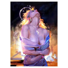 Load image into Gallery viewer, 100% Hand Painted Abstract Women Art Oil Painting On Canvas Wall Art Frameless Picture Decoration For Live Room Home Decor Gift