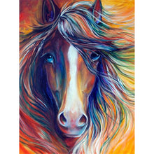 Load image into Gallery viewer, 5D Diamond Painting Cross Stitch DIY Horse Animal Rhinestone Diamond Embroidery Full Round Drill Home Decor Gift - SallyHomey Life's Beautiful
