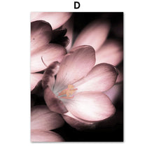 Load image into Gallery viewer, Pink Petal Dahlia Daisy Rose Nature Plant Nordic Posters And Prints Wall Art Canvas Painting Pictures For Home Design Bedroom - SallyHomey Life's Beautiful