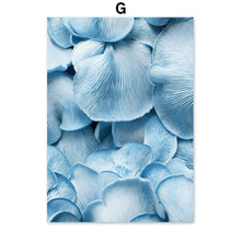 Load image into Gallery viewer, Blue Dandelion Rose Leaf Sea Quote Wall Art Canvas Painting Nordic Posters And Prints Plant Wall Pictures For Living Room Decor - SallyHomey Life's Beautiful